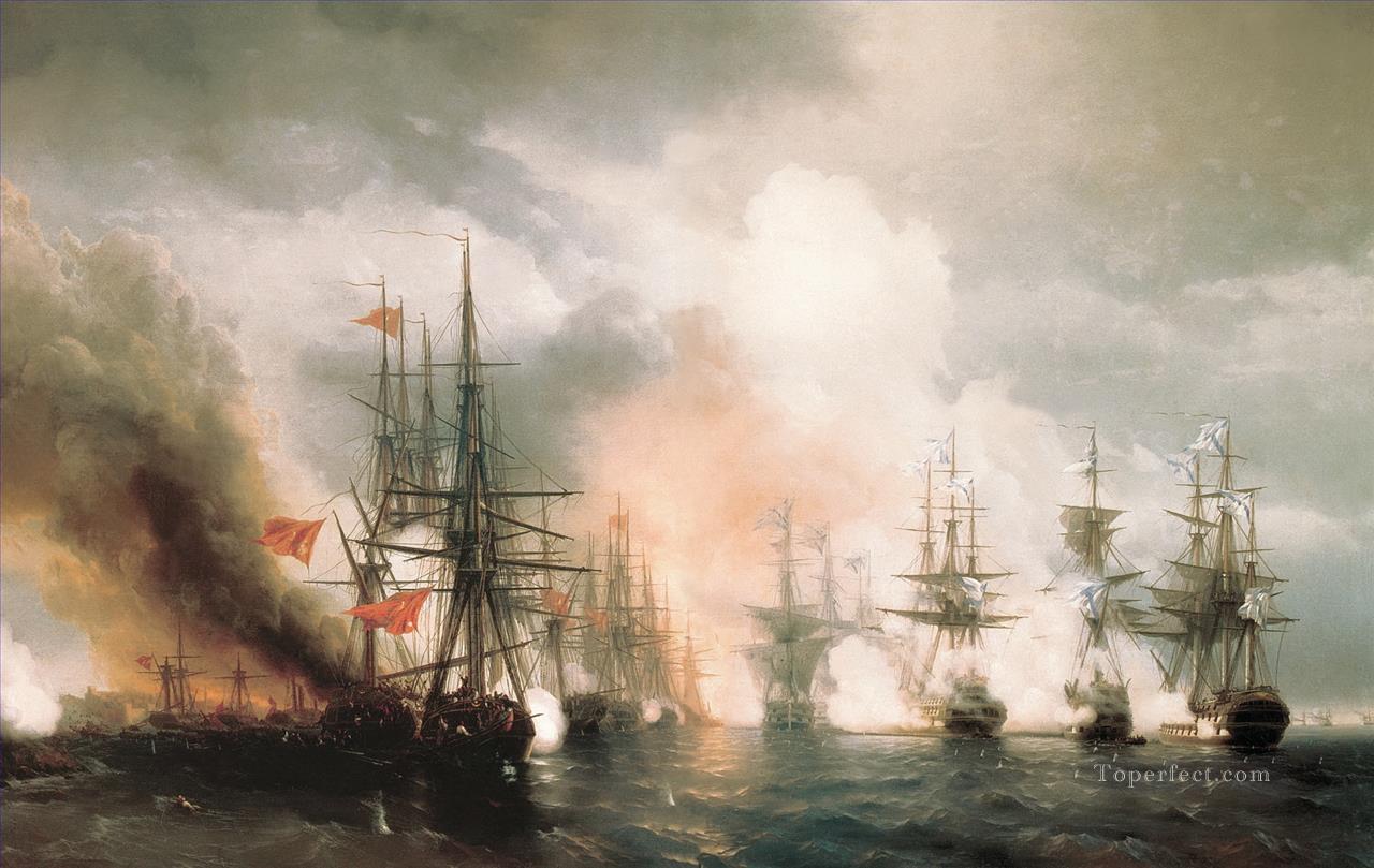 battle of sinop the day Oil Paintings